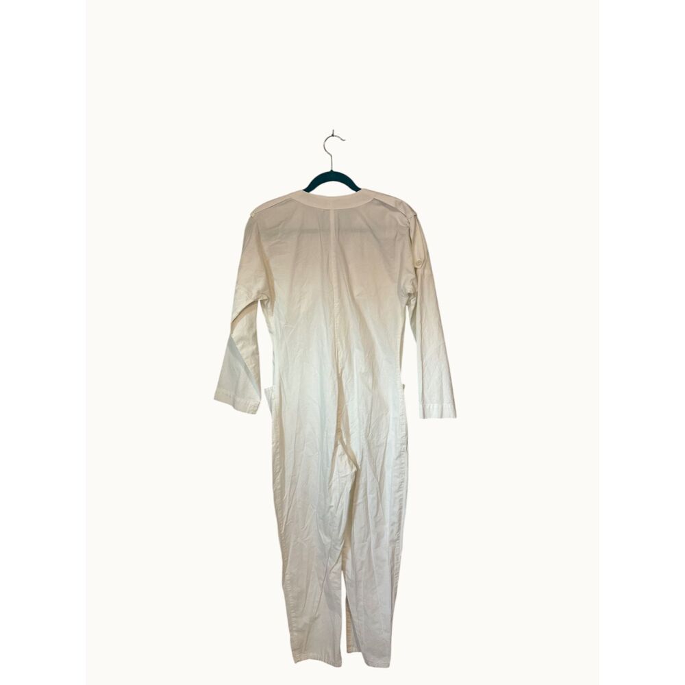 Maglia Jeans Vintage White Boilersuit Jumpsuit Made in Italy Size 42 US 8-10